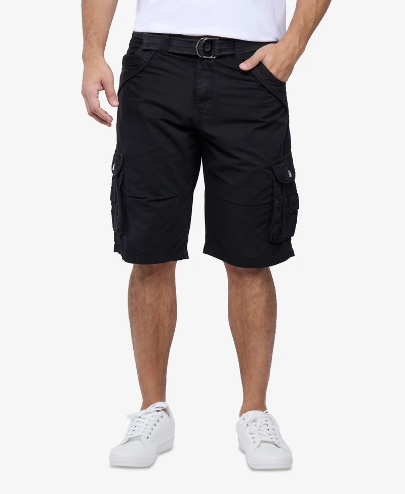 Xray Men's Cargo Shorts Camo & Solid Colors 12.5" Inseam Knee Length Classic Fit Multi Pocket