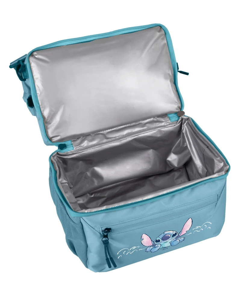 Oniva Disney Lilo and Stitch 16 Bottle Tarana Lunch Bag Cooler with Utensils Set