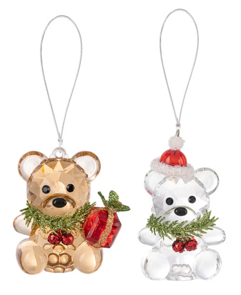 Ganz Kissing Krystals Teeny Holiday Teddies, Set of 2