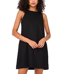 Msk Women's Solid-Color Sleeveless Shift Mini Dress
