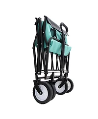 Collapsible Utility Wagon Cart - All-Terrain, 360lb, Green