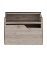 Modern Floating Nightstand with One Drawer – Faux Wood Design