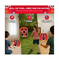 Backyard Arcade | 2-in-1 Bean Bag Toss Game for Kids w/ Carry Bag | 5-Second Setup & Storage | Carnival Games for Kids