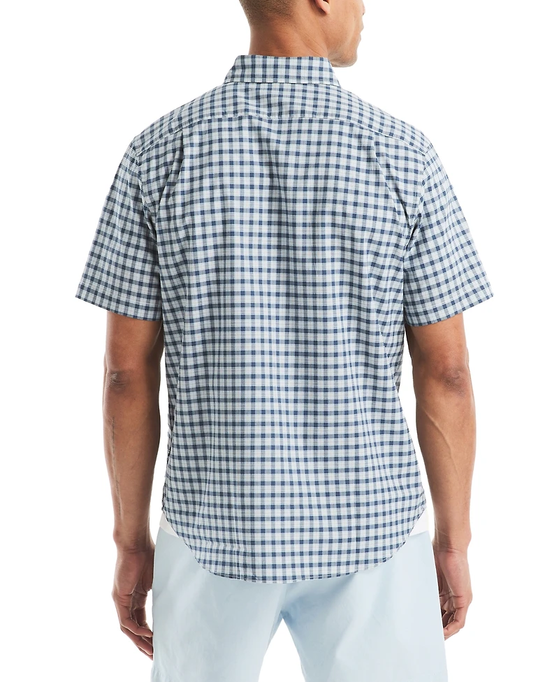 Nautica Men's Plaid Short-Sleeve Shirt