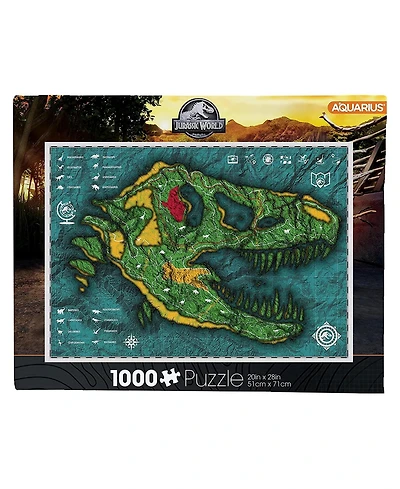 Jurassic World Map 1000 Piece Jigsaw Puzzle