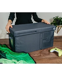 Xbox Series X Logo Collapsible Storage Bin Chest with Lid | Fabric Basket Container with Handles, Cubby Cube Closet Organizer | Video Game Gifts And C