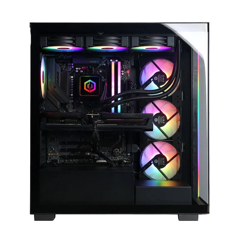 Gamer Supreme Liquid Cool Gaming Desktop Ryzen 7 9800X3D 32GB Ram Nvidia GeForce Rtx 5070 Ti 2TB Ssd Storage - Black