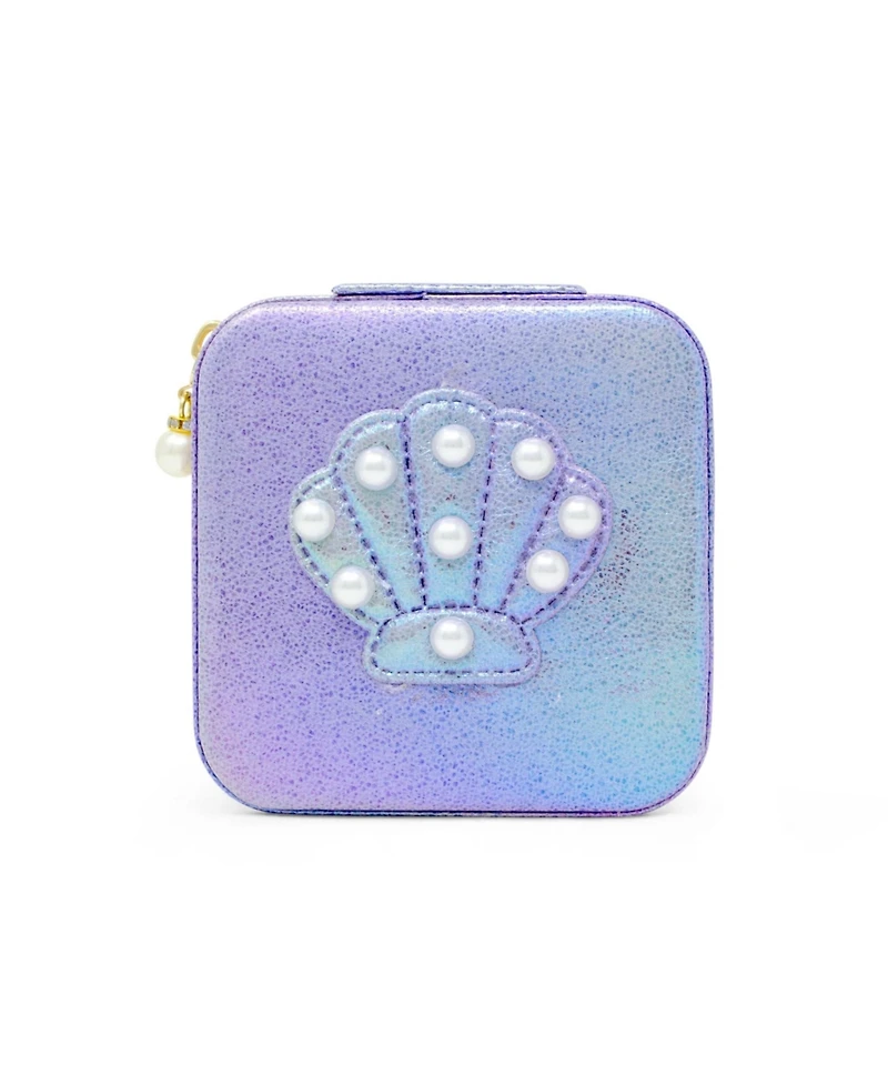 Zomi Gems Girls Mermaid Seashell Pearl Jewelry Box, Hot Pink
