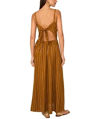 1.state Women's Printed Twist-Front Sleeveless Maxi Dress