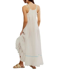 Free People Women's Tip Toeing Tulip Cotton Maxi Dress