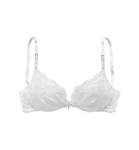 Lascana Women's Rhinestone Lace Push Up Bra