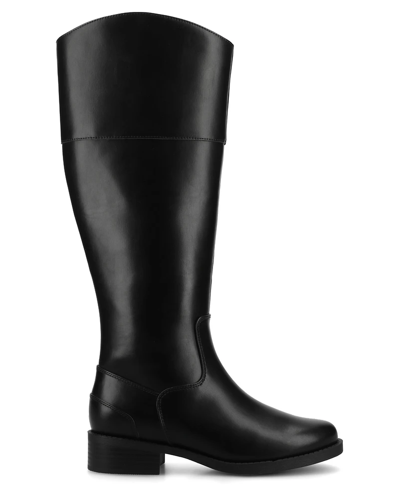 Journee Collection Women's Dressage Round Toe Riding Boots