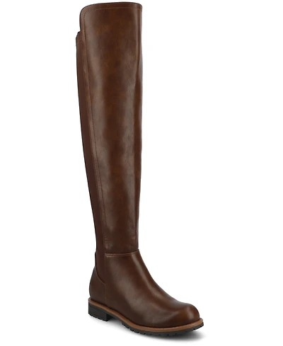 Journee Collection Women's Morrigan Elastic Stretch Round Toe Casual Boots