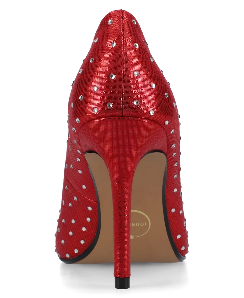 Journee Collection Women's Venus Pointed Toe Comfort Dress Pumps