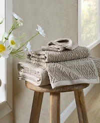 John Robshaw Maze Solid Texture Cotton Hand Towel, 30" x 20"