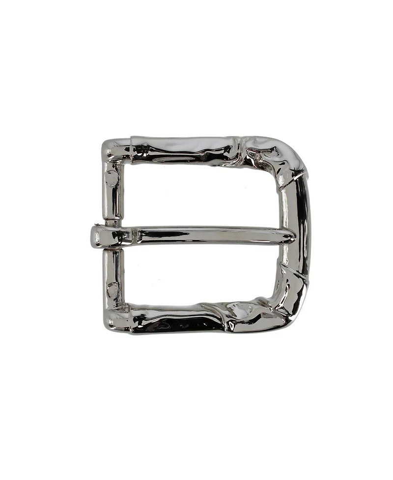 Trafalgar Men's 35mm Italian Rippled Textured Solid Brass Harness Belt Buckle