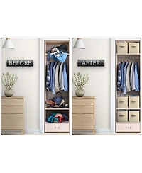Sorbus 13 Inch Foldable Fabric Storage Cube Bin with Handles- for Organizing Home, Shelves, Nursery, Playroom, Closet and More