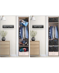 Sorbus 11 Inch Foldable Fabric Storage Cube Bin with Handles - for Organizing Pantry, Closet, Nursery, Playroom