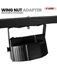 5 Core Dj Lighting T Bar 4 Party Lights Extension Crossbar Tbar 66 lbs Capacity