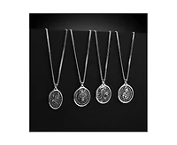 Vincero Mens Necklace, Built Different Collection, The Lion - Sterling Silver, 21” Chain