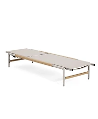 Hargrove Outdoor Patio Aluminum Chaise Lounge, Outdoor Mesh Seat, 1PC