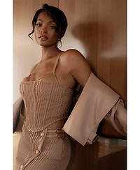 Jluxlabel Women's Textured Harley Corset Top