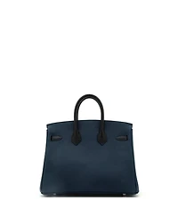Pre-Owned Hermes Birkin 25 Handbag Tricolor Epsom with Palladium Hardware