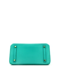 Pre-Owned Hermes Birkin 30 Handbag Green Epsom with Gold Hardware