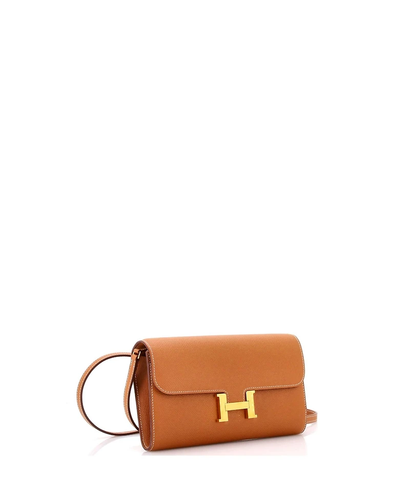 Pre-Owned Hermes Constance To Go Wallet Epsom