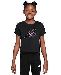 Nike Big Girls Sportswear Cropped Cotton T-Shirt