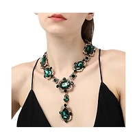 Sohi Gold-Plated Stone Statement Necklace