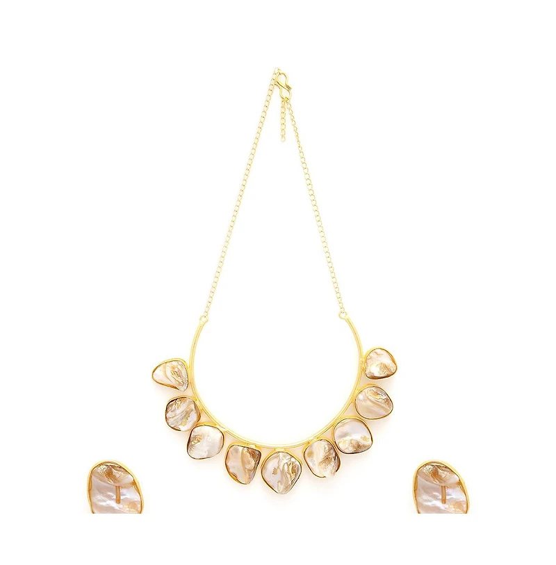 Sohi Abstract-Stone Jewellery Set