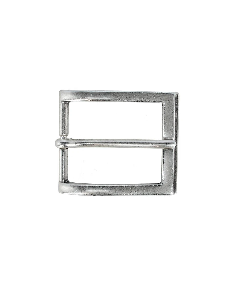 Trafalgar Men's 35mm Solid Brass Italian Classic Arched Rectangular Harness Belt Buckle