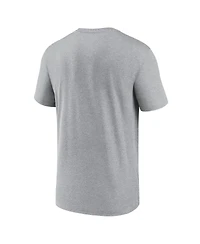 Nike Men's Heather Charcoal New York Giants Primetime Legend Logo Performance T-Shirt
