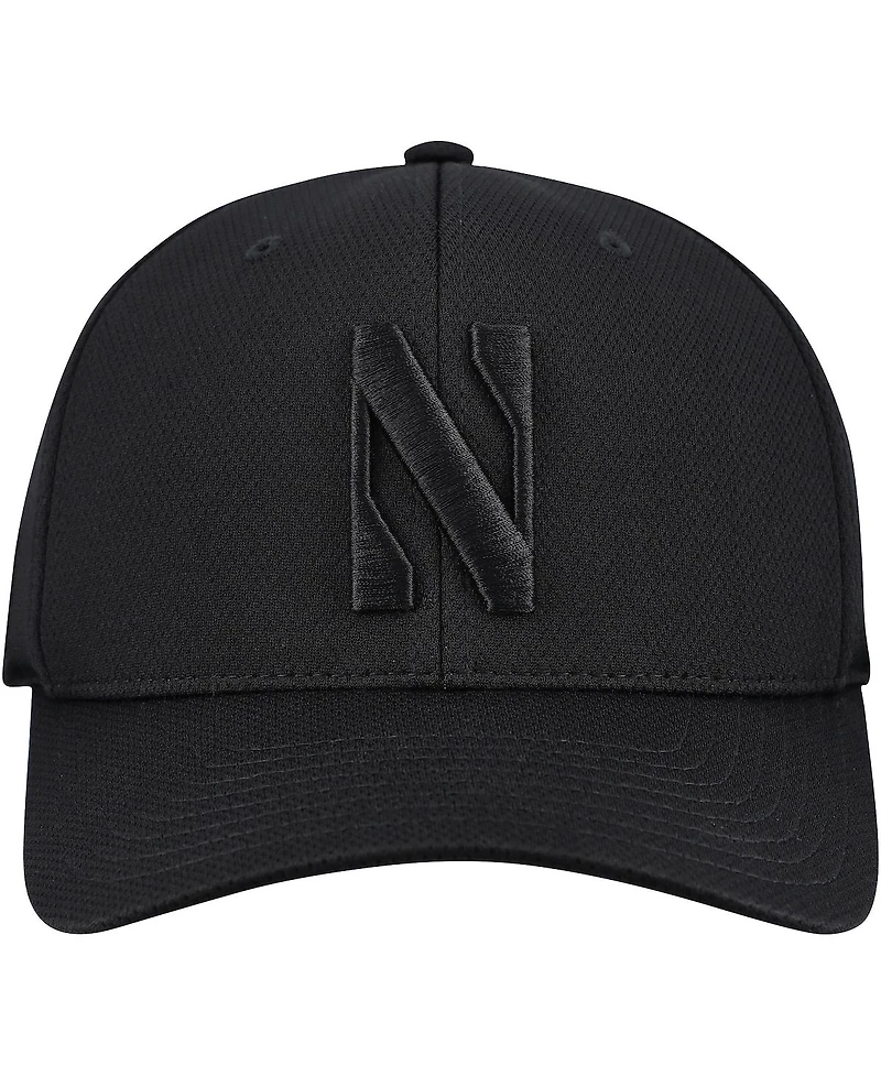 Top of the World Men's Black Northwestern Wildcats Reflex Hybrid Tech Flex Hat