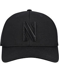 Top of the World Men's Black Northwestern Wildcats Reflex Hybrid Tech Flex Hat