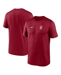 Nike Men's Cardinal Stanford 2025 Sideline Small Logo Legend Performance T-Shirt