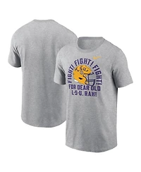 Nike Men's Heather Gray Lsu Tigers Local Song T-Shirt