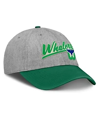 Fanatics Men's Gray/Green Hartford Whalers Rebound Adjustable Hat