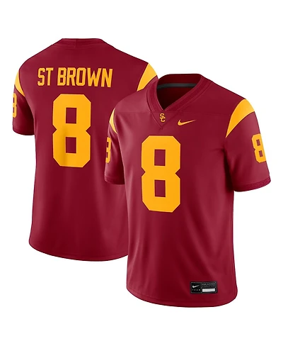 Nike Men's Amon-Ra St. Brown Cardinal Usc Trojans Player Game Jersey