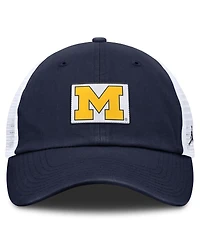 Jordan Men's Navy/White Michigan Wolverines Primetime Club Trucker Adjustable Hat