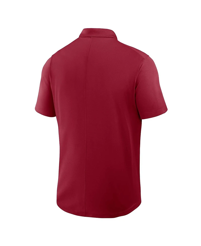 Nike Men's Cardinal Stanford Primetime Victory Primary Logo Performance Polo Shirt