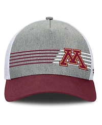 Fanatics Men's Heather Gray/Maroon Minnesota Golden Gophers Profile Trucker Adjustable Hat