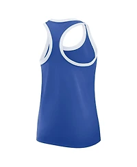 Nike Women's Royal Duke Blue Devils Primetime Tri-Blend Racerback Tank Top