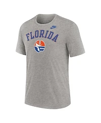 Nike Men's Heather Gray Florida Gators Legacy Arch Tri-Blend T-Shirt