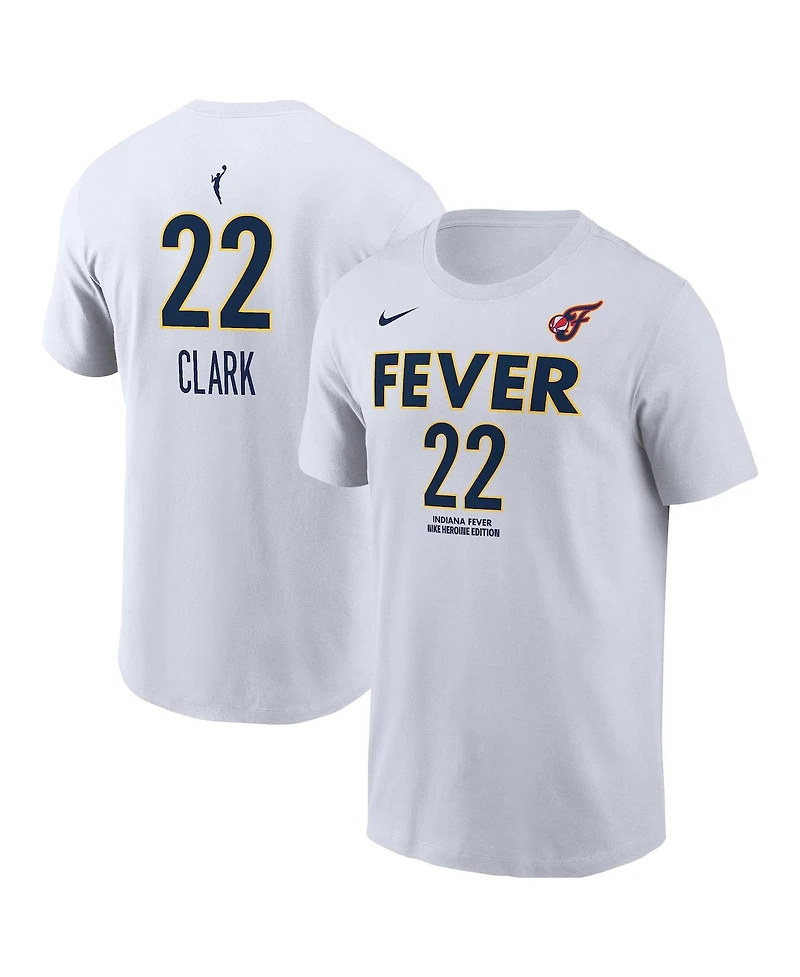 Nike Men's Caitlin Clark White Indiana Fever Heroine Edition Name Number T-Shirt
