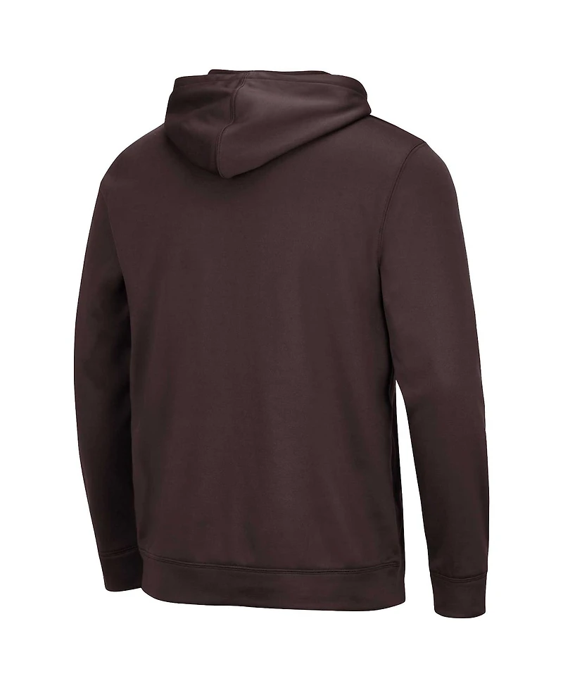Colosseum Men's Brown Western Michigan Broncos Lantern Pullover Hoodie