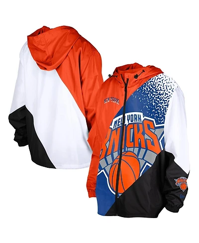 New Era Men's Orange York Knicks 2024/25 City Edition Full-Zip Windbreaker Jacket
