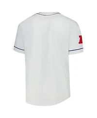 Starter Men's White Indianapolis Colts Relay Vintage Full-Button Baseball Jersey