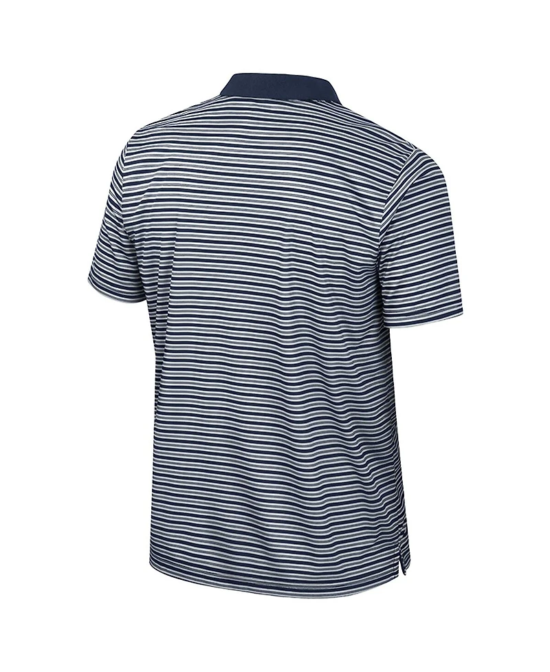 Colosseum Men's Navy Cal Bears Striped Polo Shirt